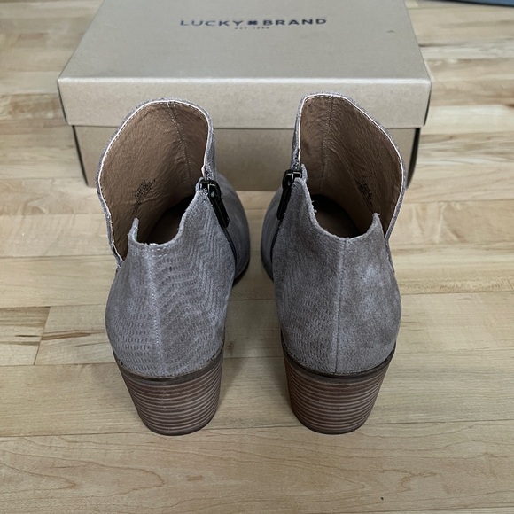 Lucky Brand Suede Ankle Booties - Picture 10 of 14